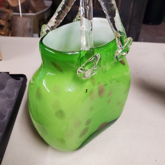 Murano Italian Hand Crafted glass Purse - Picture 7 of 7